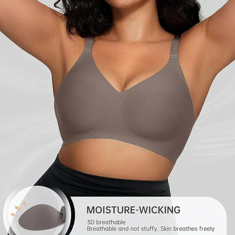 Soutien-gorge push-up confortable sans armatures et sans coutures pour femmes