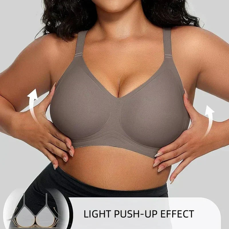 Soutien-gorge push-up confortable sans armatures et sans coutures pour femmes