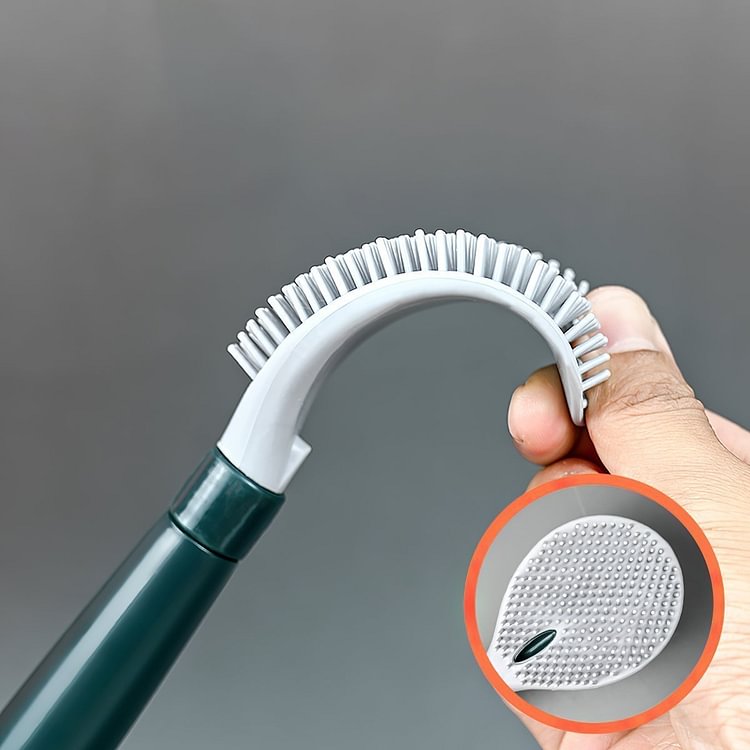 vendre à un prix très bas✨ Brosse de toilette domestique en silicone à longues mains