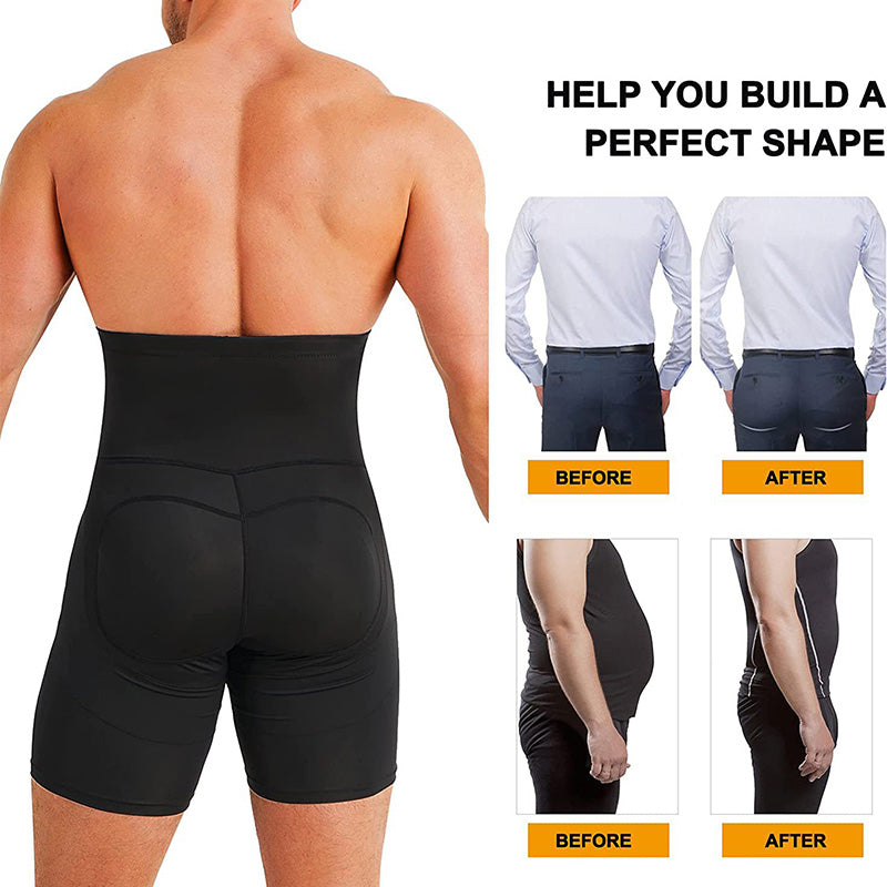 Sous-vêtement Gainant pour Hommes à Taille Haute avec Effet Rehausseur de Fessier