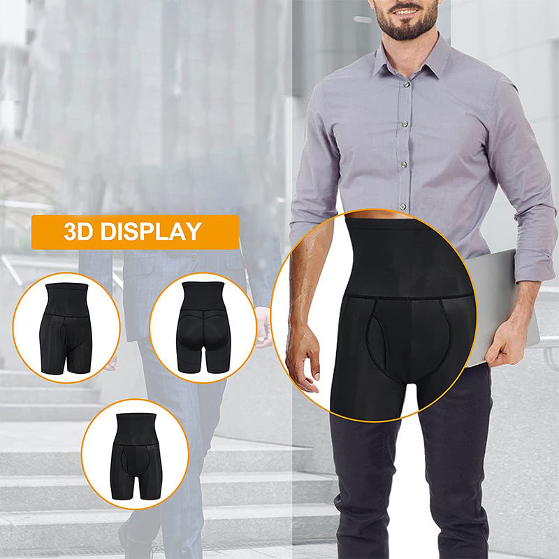 Sous-vêtement Gainant pour Hommes à Taille Haute avec Effet Rehausseur de Fessier