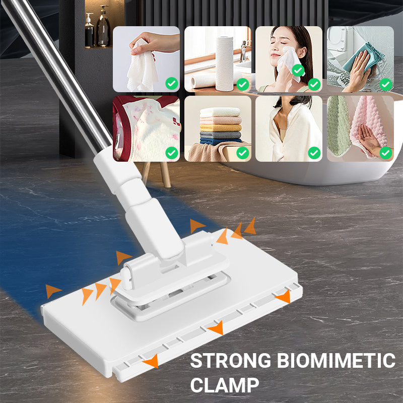 🔥Vente chaude 2025🔥Balai-serpillère anti-poussière jetable avec 4 chiffons réutilisables(🚀 50% de réduction)