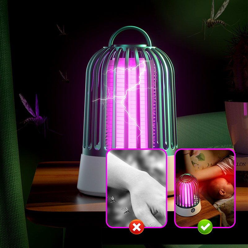 Lampe Électrique Anti-Moustiques Puissante avec Lumière UV