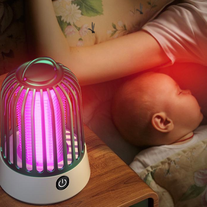 Lampe Électrique Anti-Moustiques Puissante avec Lumière UV