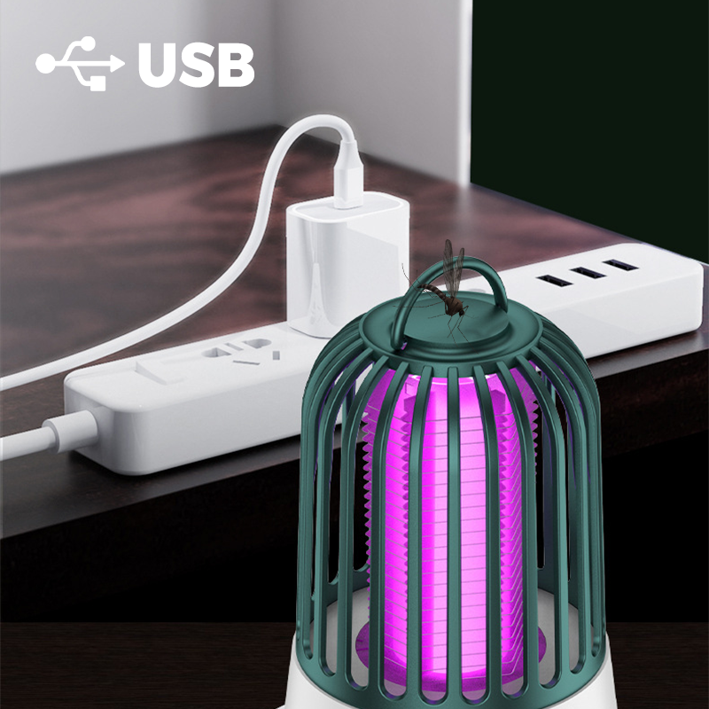 Lampe Électrique Anti-Moustiques Puissante avec Lumière UV
