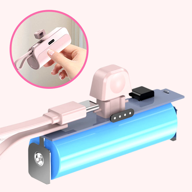 Batterie Externe Portable Haute Capacité avec Câbles Intégrés