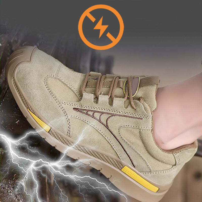 Chaussures de marche légères et respirantes à embout d'acier pour hommes
