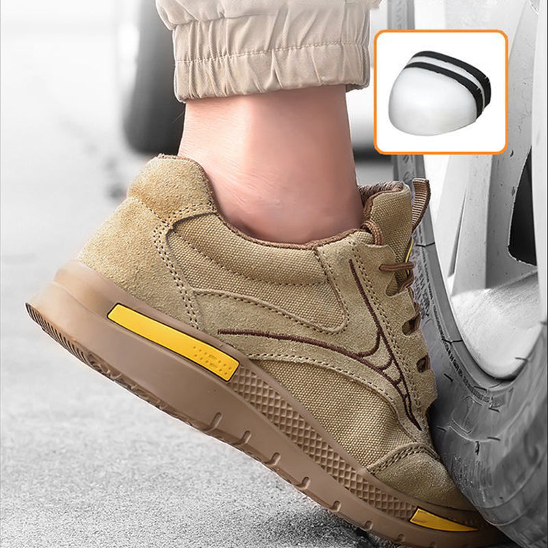 Chaussures de marche légères et respirantes à embout d'acier pour hommes