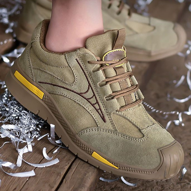 Chaussures de marche légères et respirantes à embout d'acier pour hommes