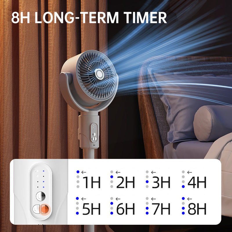 Ventilateur Télécommandé à Oscillation Automatique et Hauteur Réglable - Utilisation de bureau, sur pied ou au sol