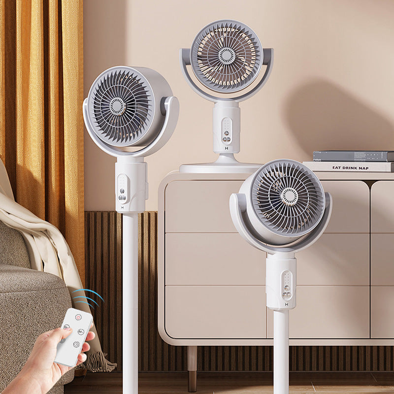 Ventilateur Télécommandé à Oscillation Automatique et Hauteur Réglable - Utilisation de bureau, sur pied ou au sol