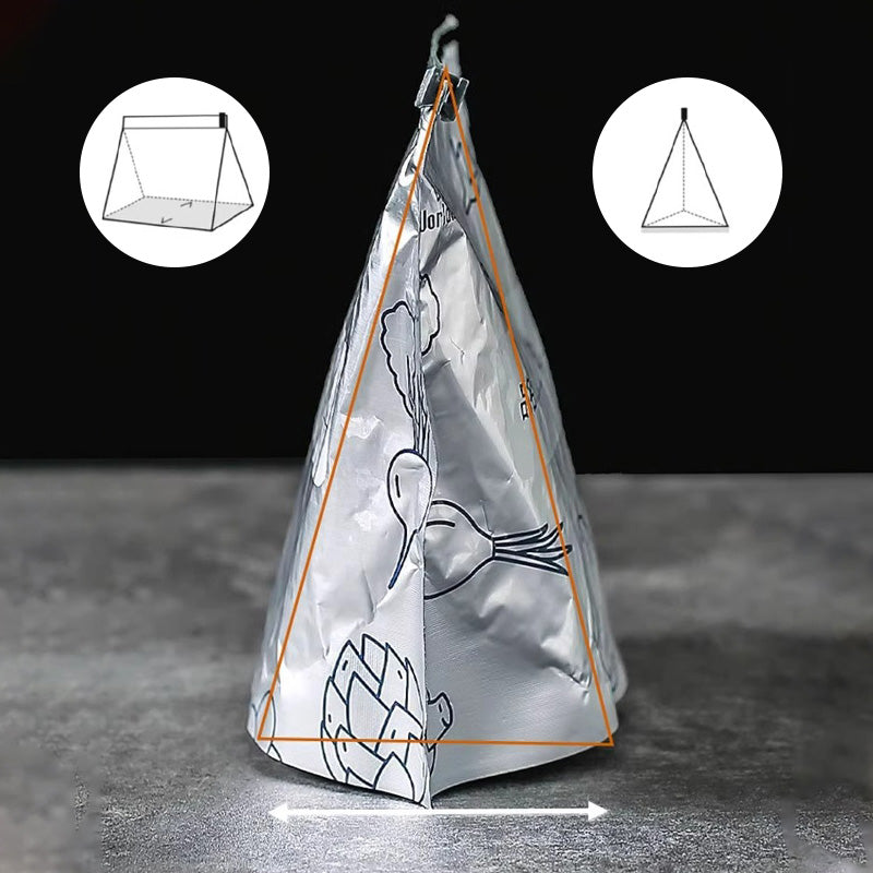 🥢Sac de Conservation en Aluminium Reutilisable et Fermable🌍Parfait pour Stocker et Protéger Vos Aliments!🌿