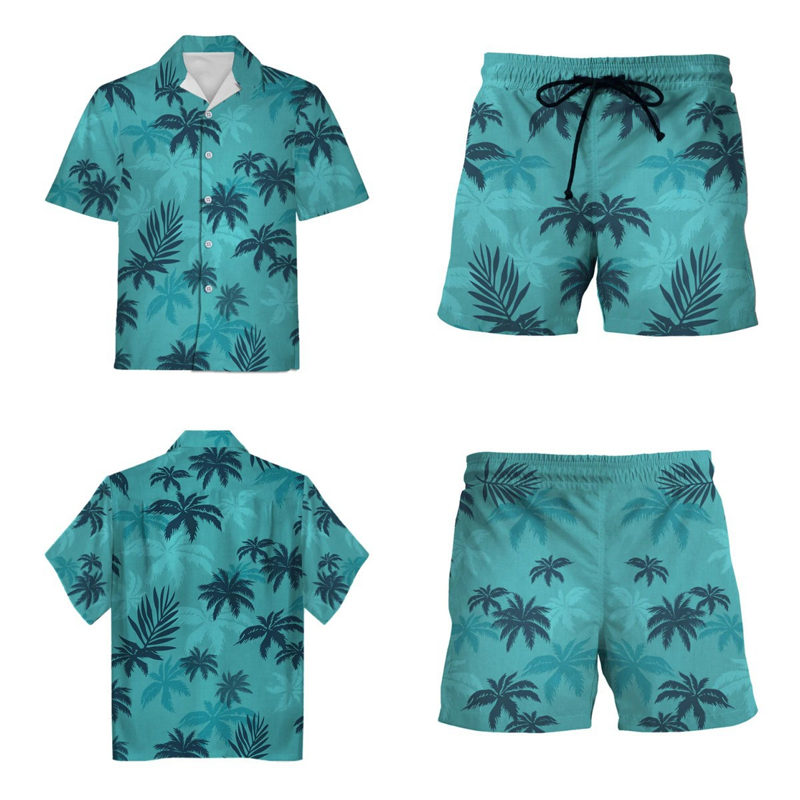 Chemise ou pantalon à imprimé tropical pour homme