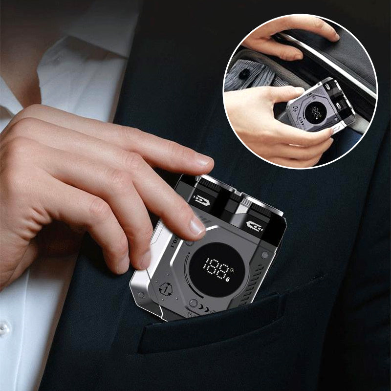Rasoir portable à double lame lavable pour hommes