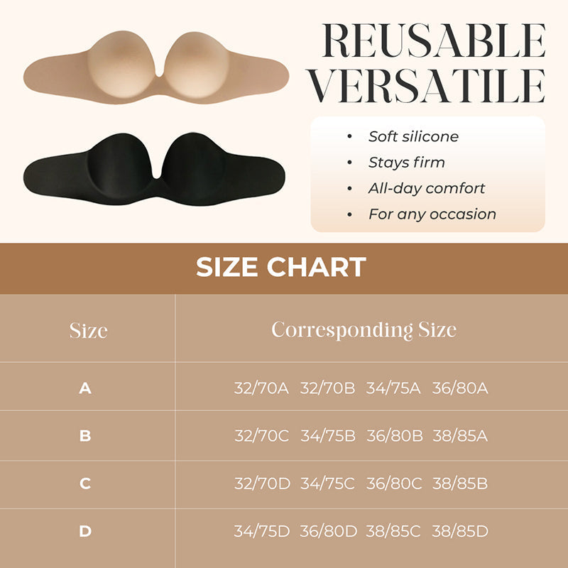 Soutien-gorge autocollant Secure Invisible Lift - Sans couture, léger et respirant