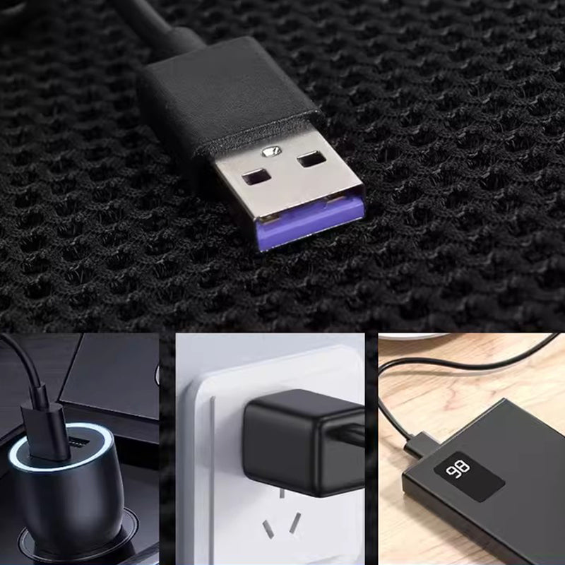 Coussin de Siège Auto Ventilé Respirant et Rafraîchissant avec Port USB