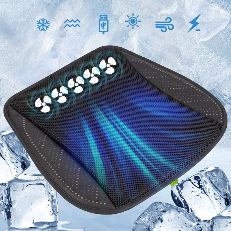 Coussin de Siège Auto Ventilé Respirant et Rafraîchissant avec Port USB