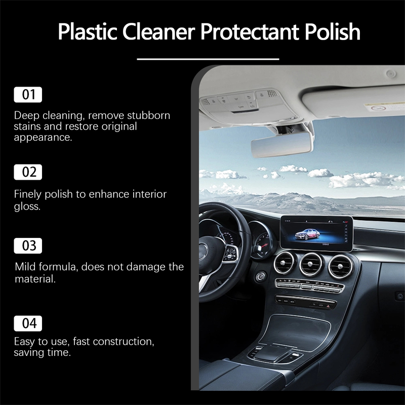 Nettoyant multifonction avec polissage protecteur pour intérieur de voiture