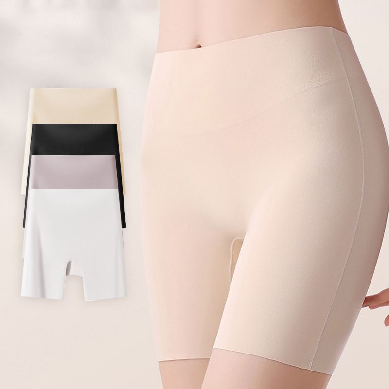 Culotte taille haute en soie glacée pour femmes avec effet ventre plat et galbant des fesses