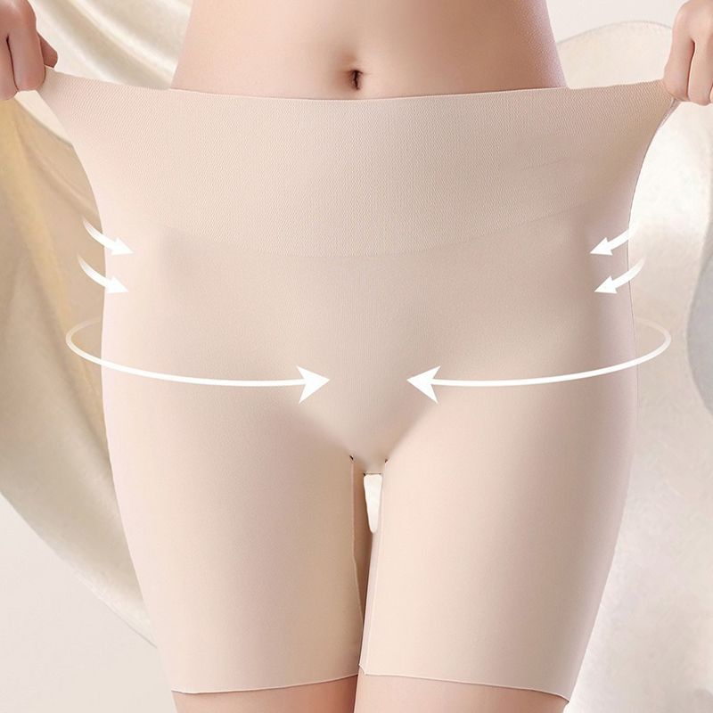 Culotte taille haute en soie glacée pour femmes avec effet ventre plat et galbant des fesses