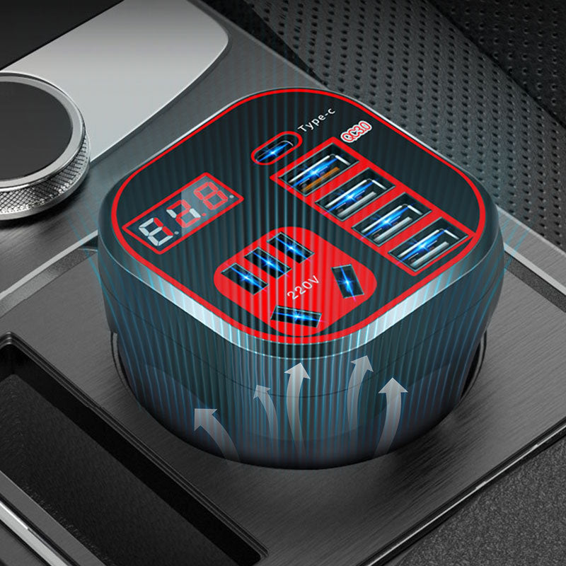 🚗⚡ Chargeur onduleur de voiture multifonction QC – Puissant & polyvalent 🔥 -50 % pour une durée limitée !