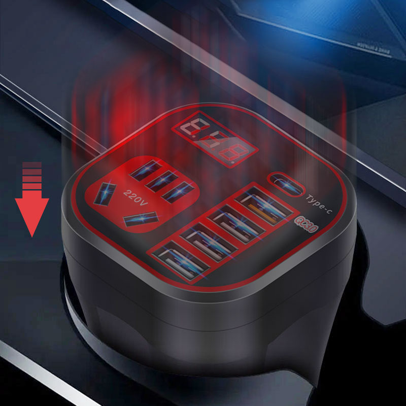 🚗⚡ Chargeur onduleur de voiture multifonction QC – Puissant & polyvalent 🔥 -50 % pour une durée limitée !