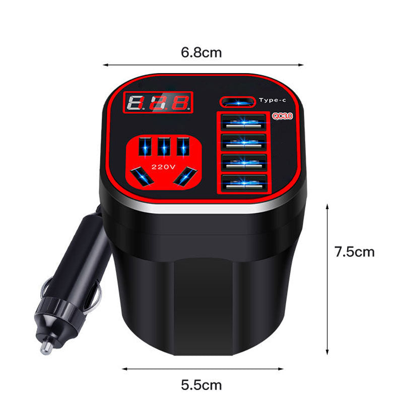 🚗⚡ Chargeur onduleur de voiture multifonction QC – Puissant & polyvalent 🔥 -50 % pour une durée limitée !