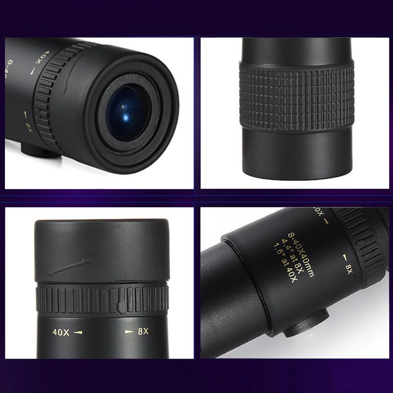 Télescope monoculaire 4k 8-40x40mm Super Telephoto Zoom