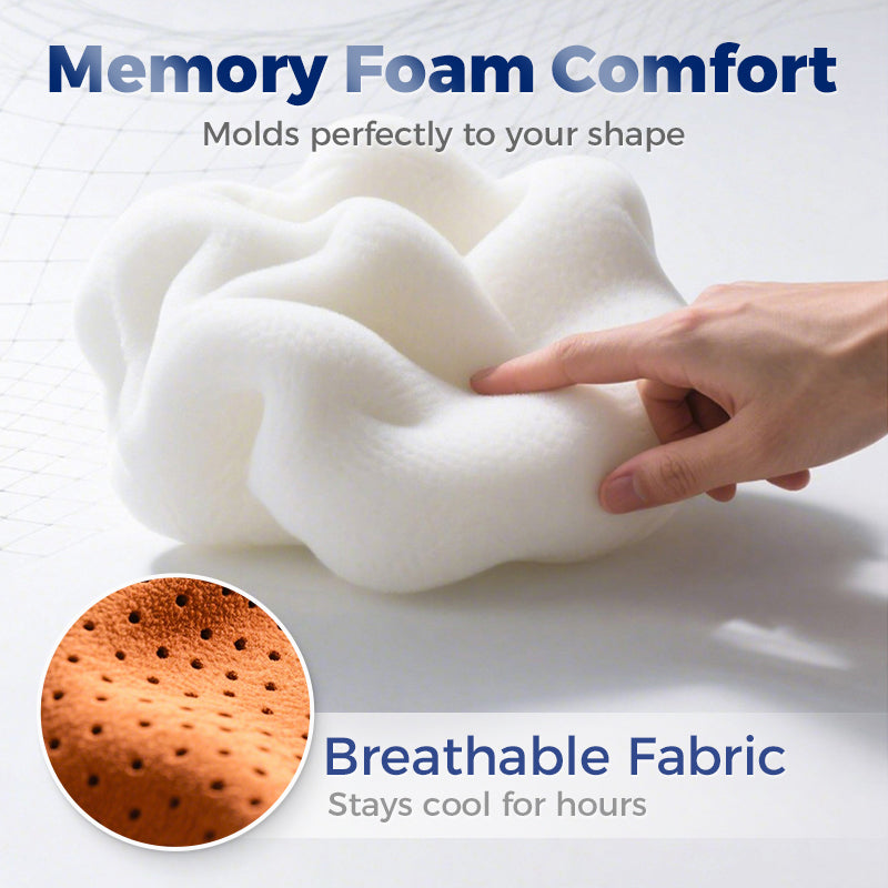 Appui-tête et coussin lombaire confortables pour la voiture