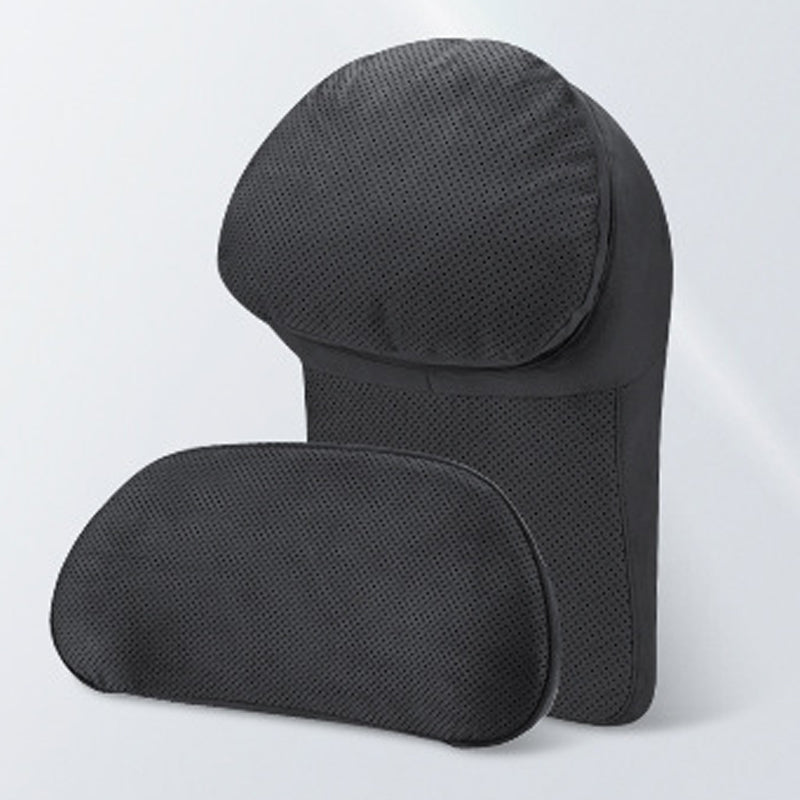 Appui-tête et coussin lombaire confortables pour la voiture