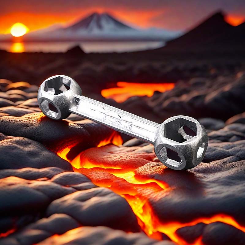 Clé hexagonale 10 en 1 pour réparation de trous de 6 à 15 mm
