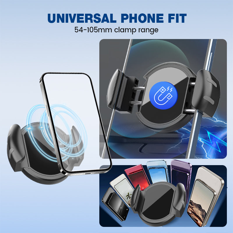 Support de téléphone magnétique extensible à clip