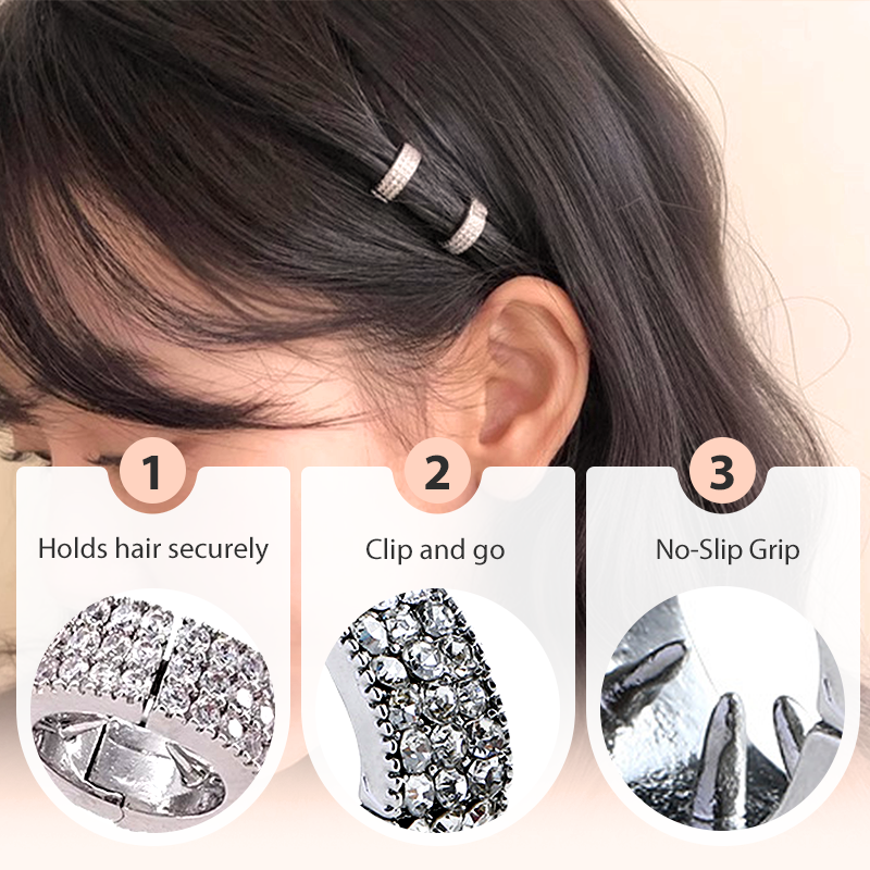 Anneaux à cheveux exquis et brillants