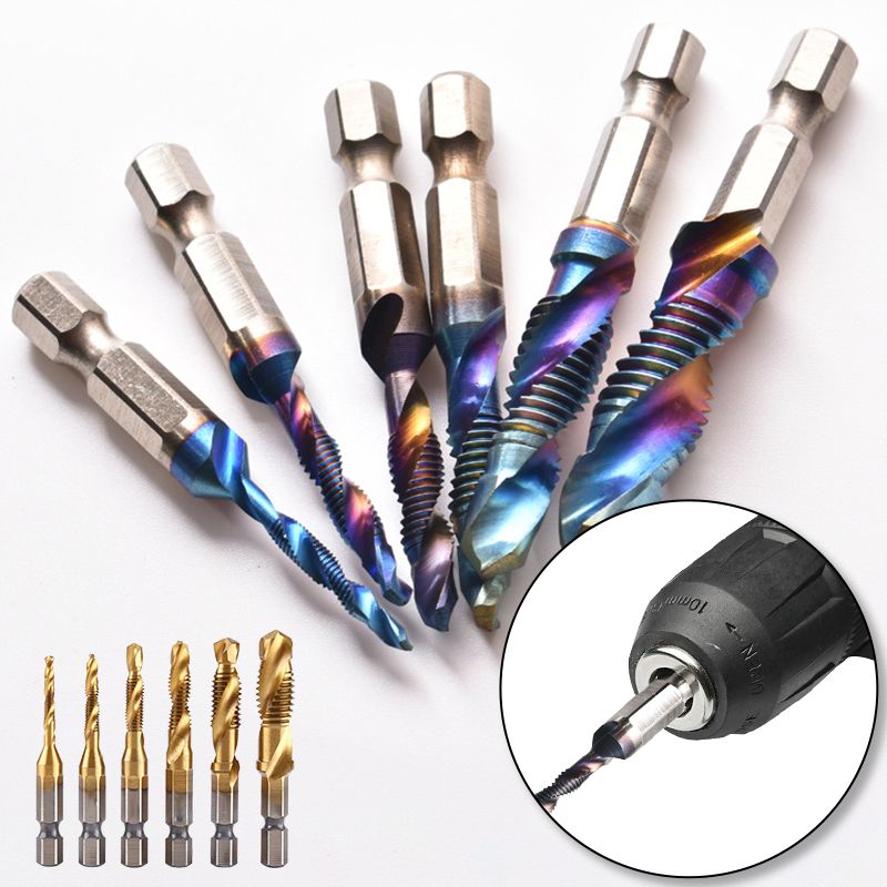 Kit de 6 tarauds hélicoïdaux composés polyvalents