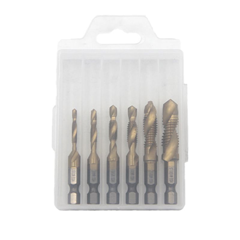 Kit de 6 tarauds hélicoïdaux composés polyvalents