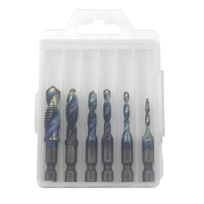 Kit de 6 tarauds hélicoïdaux composés polyvalents