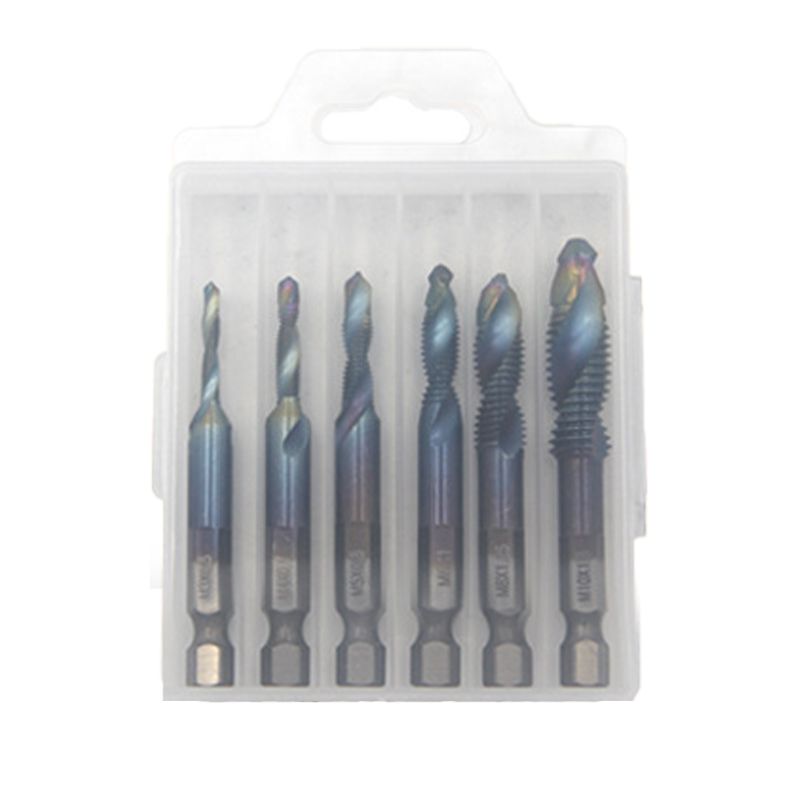 Kit de 6 tarauds hélicoïdaux composés polyvalents