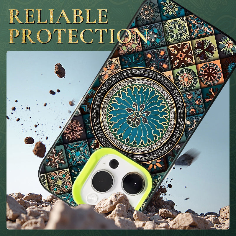 Coque de Téléphone à Imprimé Mandala Vibrant