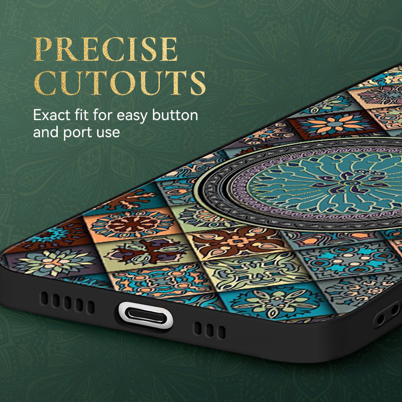 Coque de Téléphone à Imprimé Mandala Vibrant