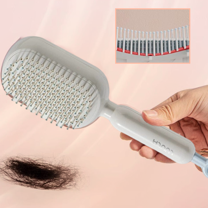 Brosse à cheveux portable à coussin d’air