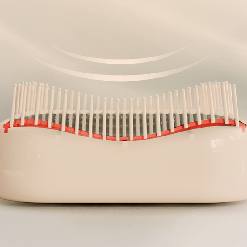 Brosse à cheveux portable à coussin d’air