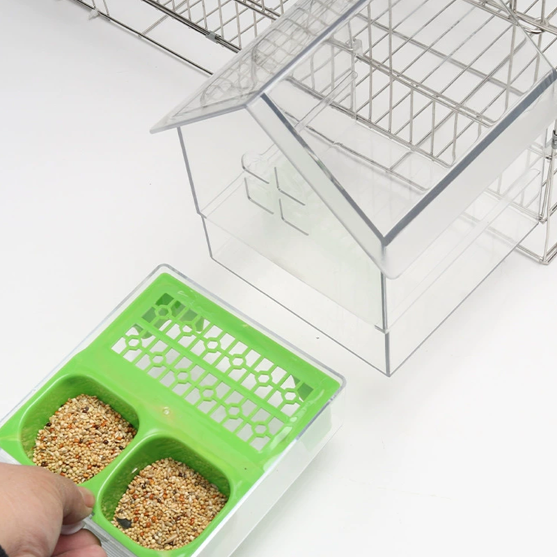 🐦🔥 50 % DE RÉDUCTION – Mangeoire externe coulissante pour perroquets ✨
