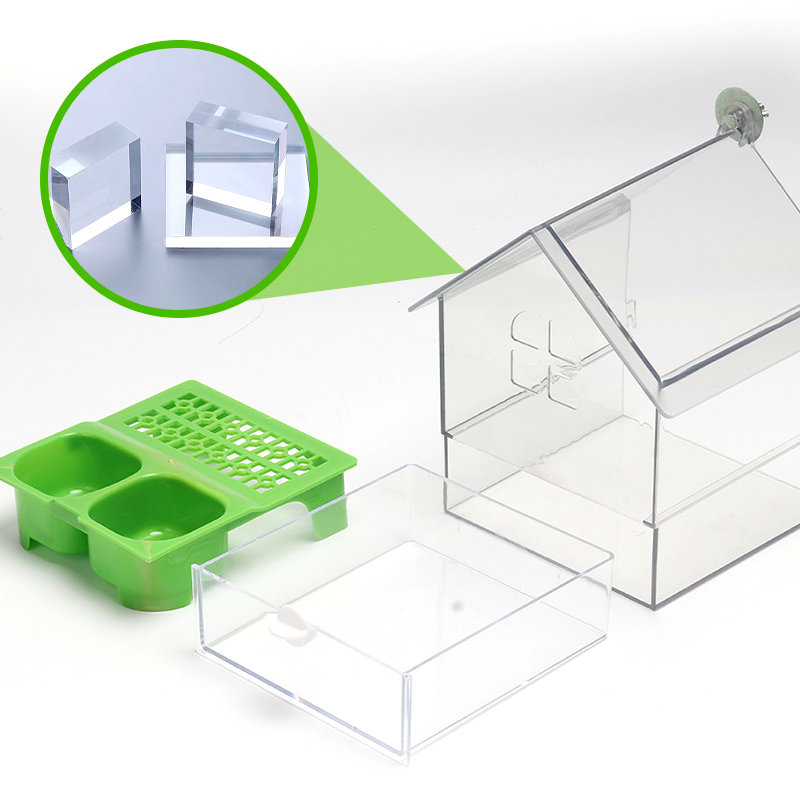 🐦🔥 50 % DE RÉDUCTION – Mangeoire externe coulissante pour perroquets ✨