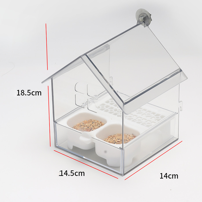 🐦🔥 50 % DE RÉDUCTION – Mangeoire externe coulissante pour perroquets ✨