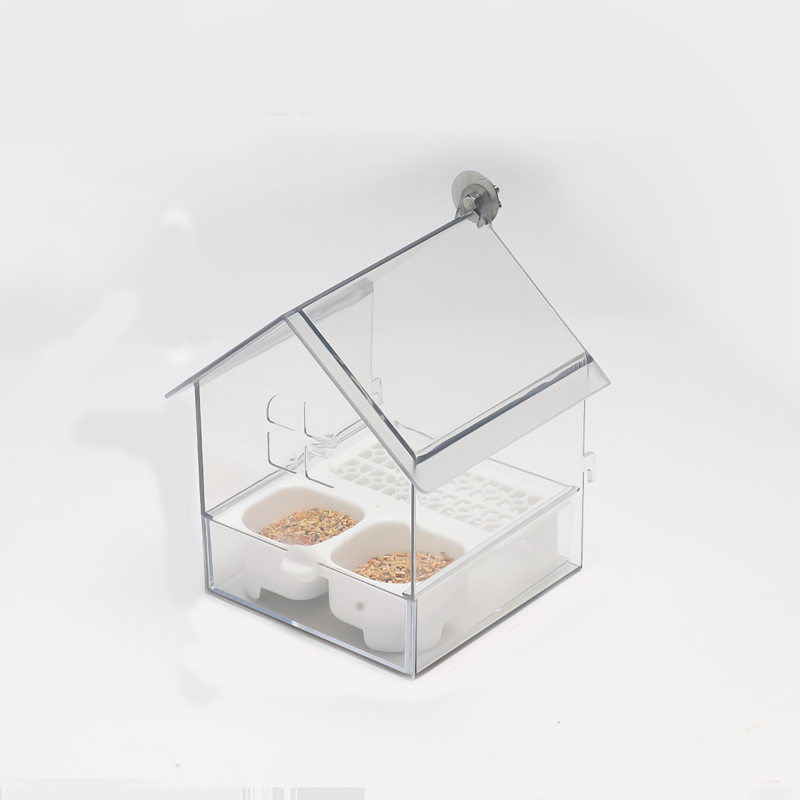 🐦🔥 50 % DE RÉDUCTION – Mangeoire externe coulissante pour perroquets ✨