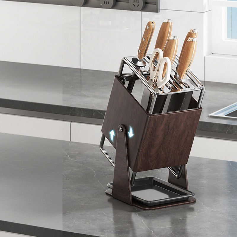 Porte-Couteau Rotatif à 30° Gain de Place