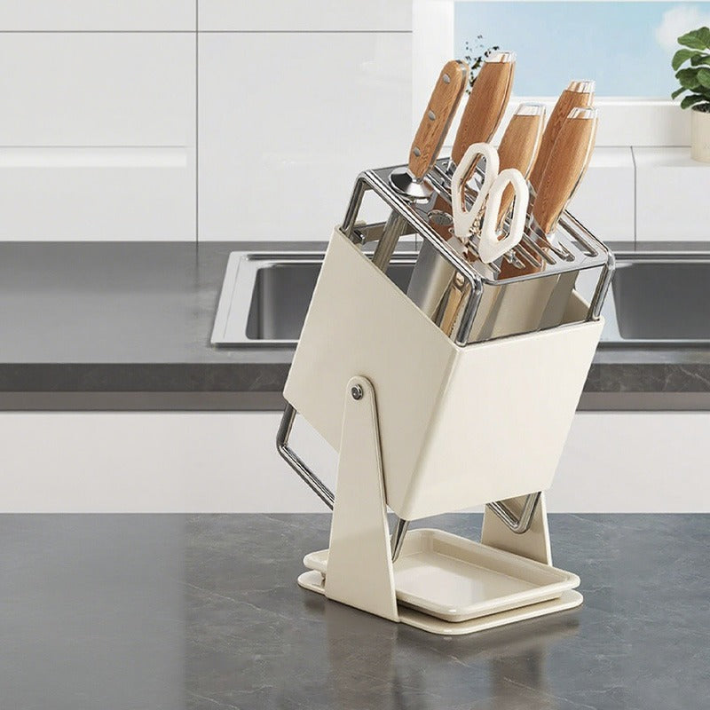 Porte-Couteau Rotatif à 30° Gain de Place