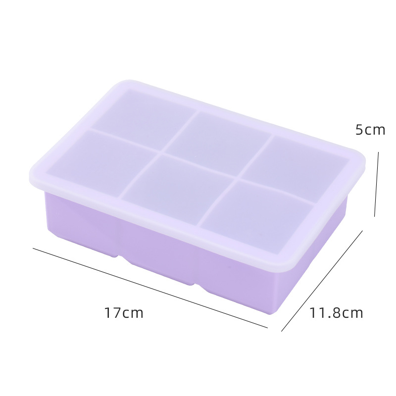 Moule à glaçons en silicone avec couvercle étanche