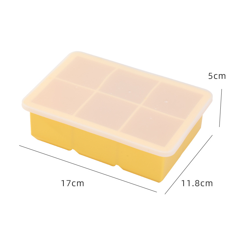 Moule à glaçons en silicone avec couvercle étanche