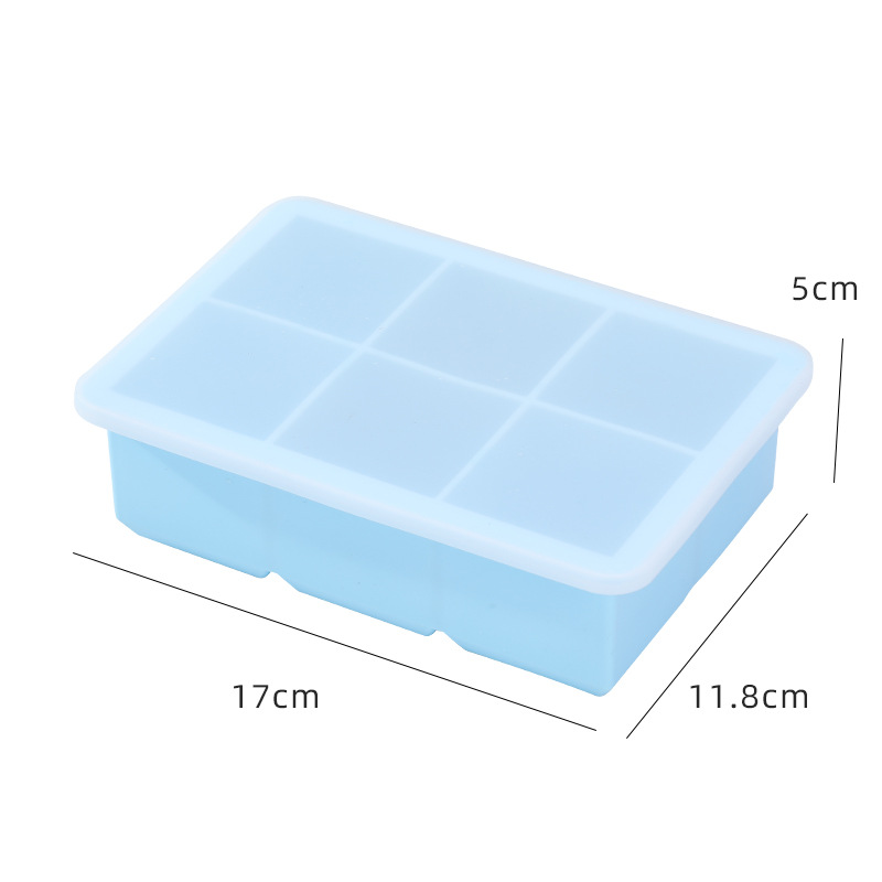 Moule à glaçons en silicone avec couvercle étanche